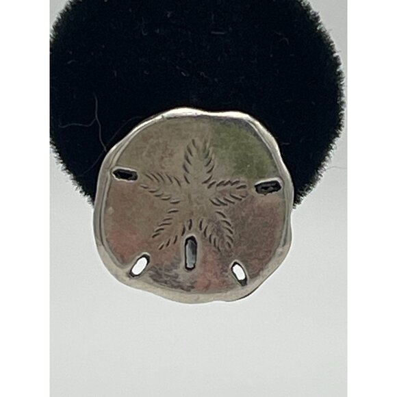 Sterling Silver Sand Dollar .5" Screw Back Earrings - Picture 3 of 8